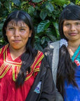 Two coffee producers at La Berlina Estate in Panama.