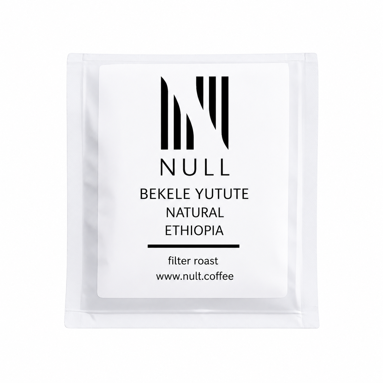 Null Coffee Bekele Yutute Natural Ethiopia filtre kahve paketi.