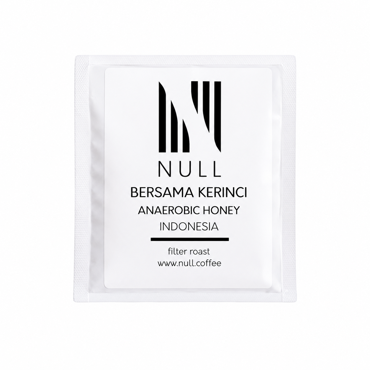 Null Coffee Bersama Kerinci Anaerobic Honey Indonesia filtre kahve paketi.