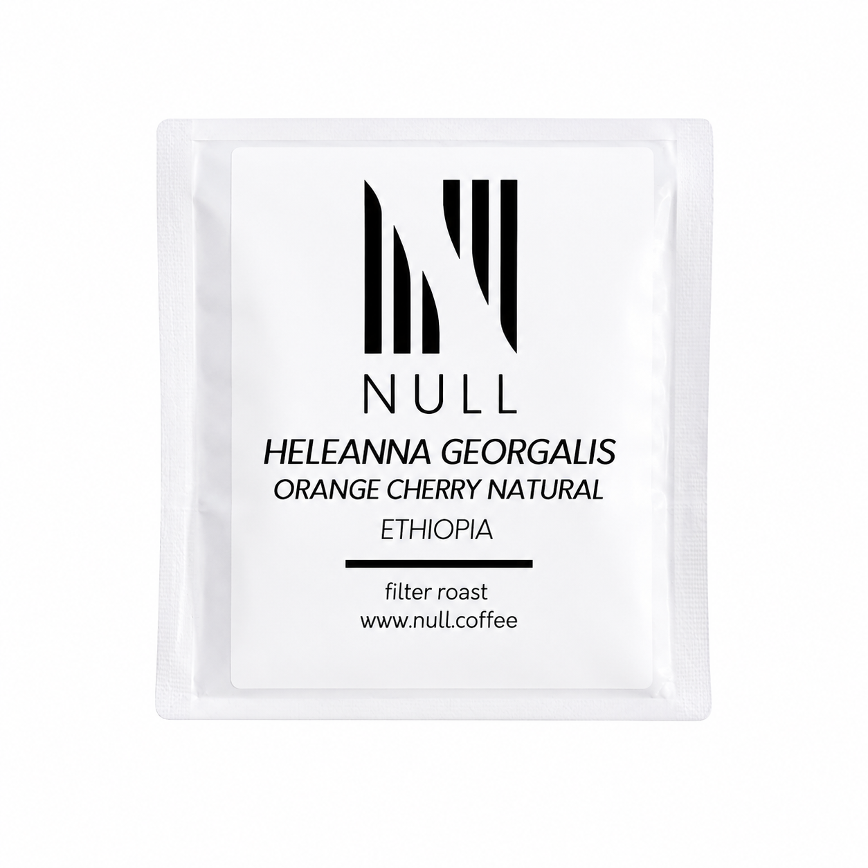 Null Coffee Heleanna Georgalis Orange Cherry Natural Ethiopia filtre kahve paketi.
