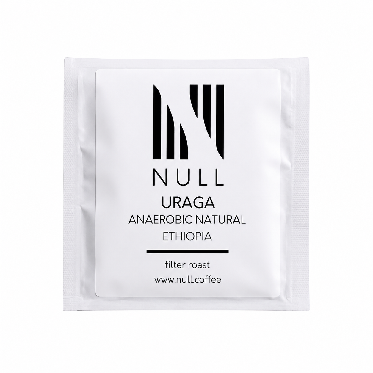 Null Coffee Uraga Anaerobic Natural Ethiopia filtre kahve paketi.