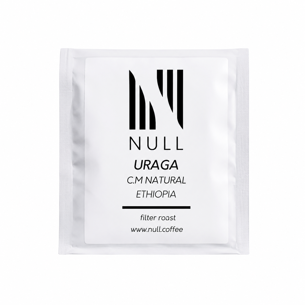 Null Coffee Uraga Carbonic Maceration Natural Ethiopia filtre kahve paketi.