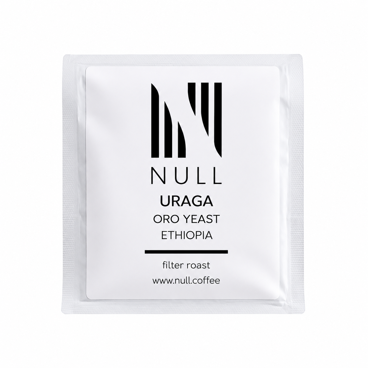 Null Coffee Uraga Oro Yeast Natural Ethiopia filtre kahve paketi.
